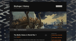 Desktop Screenshot of history.skyforger.lv